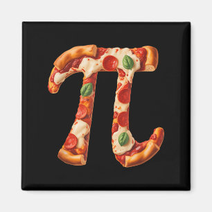 Aimant Conception de mathématiques de pizza de jour de Pi