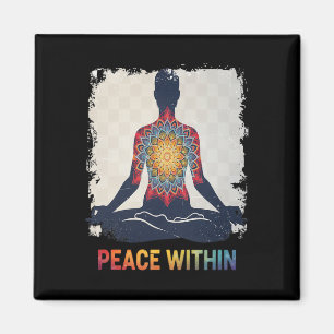 Aimant Conception de méditation de yoga mandala de paix i