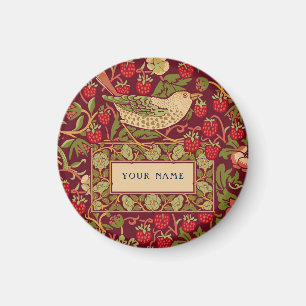 Aimant Conception de motif William Morris Strawberry Thie