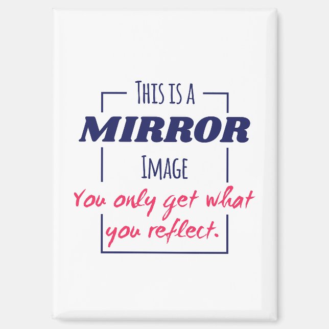 Aimant Conception de motivation Mentalité de réflexion da (Recto)