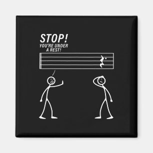 Aimant Conception de musique drôle pour hommes femmes pro