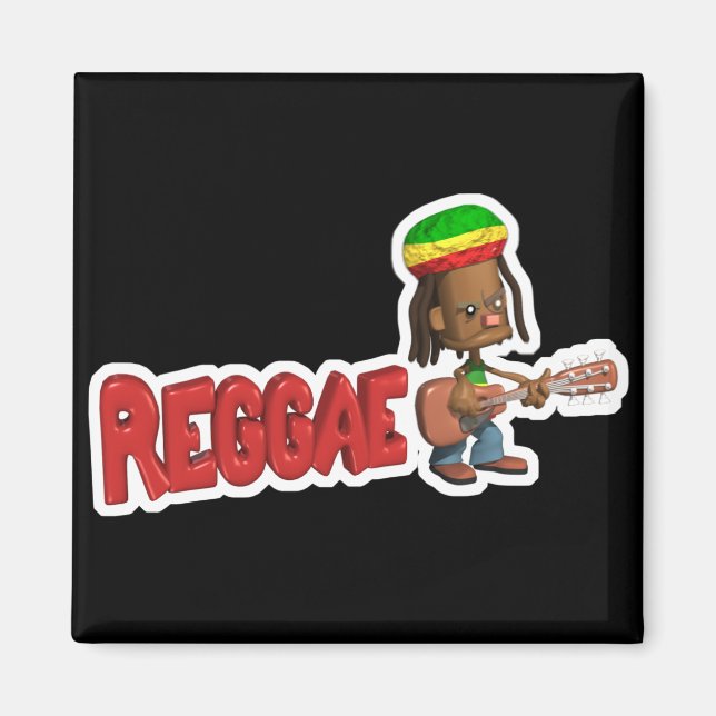 Aimant conception de musique reggae (Devant)