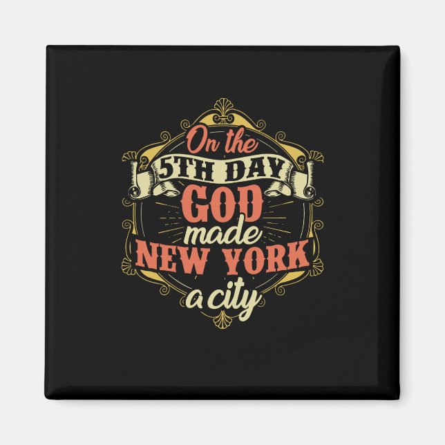 Aimant Conception de New York City (Devant)