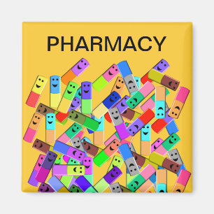 Aimant Conception de pharmacie "Happy Pills"