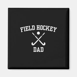 Aimant Conception de poche de poitrine de papa de hockey
