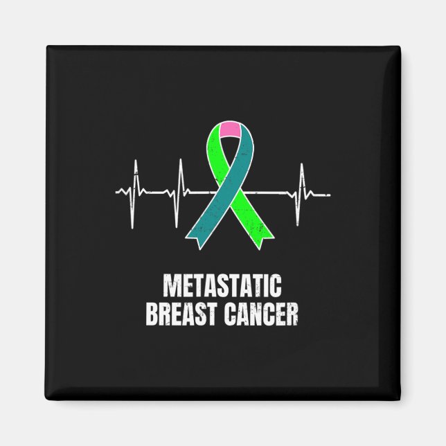 Aimant Conception de sensibilisation au cancer du sein mé (Devant)