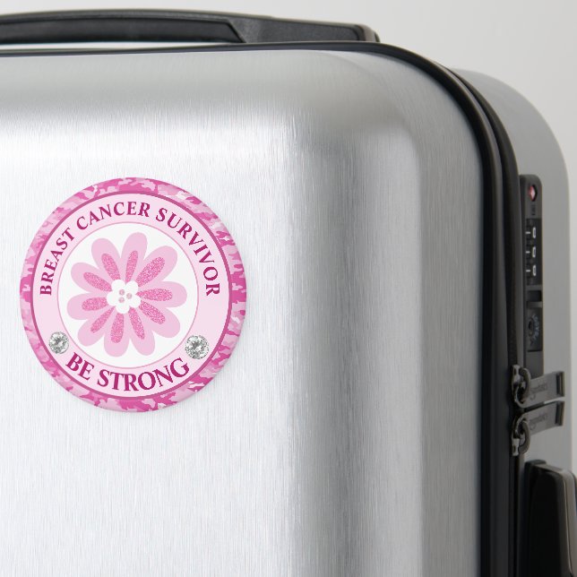 Aimant Conception de sensibilisation Fleur Rose Soyez For (In Situ (Bagages))