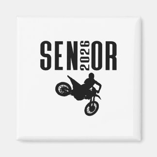 Aimant Conception de silhouette de motocross senior 2026