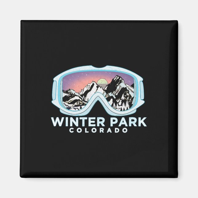 Aimant Conception de ski de Winter Park Winter Park  (Devant)