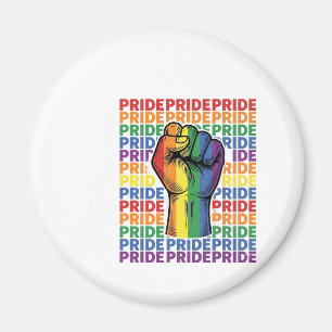 Aimant Conception de T-shirt arc-en-ciel Vintage Pride Ra
