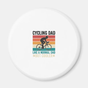 Aimant Conception de T-Shirt de Papa Cycliste Vintage pou