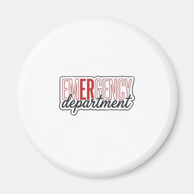 Aimant Conception de t-shirt de typographie du service de (Devant)