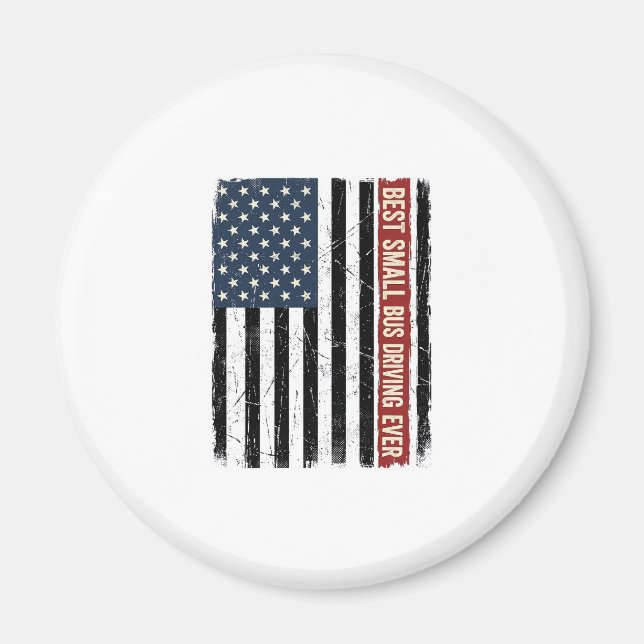 Aimant Conception de T-shirt Drapeau de Conducteur de Bus (Devant)