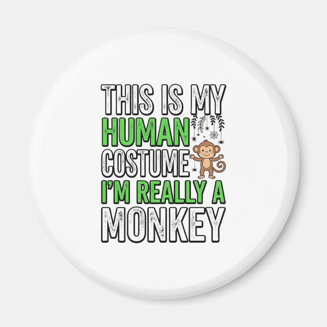 Aimant Conception de T-shirt Halloween Costume Humain Sin (Devant)