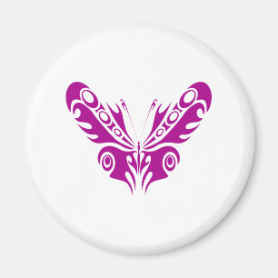 Aimant Conception de tatouage tribal papillon