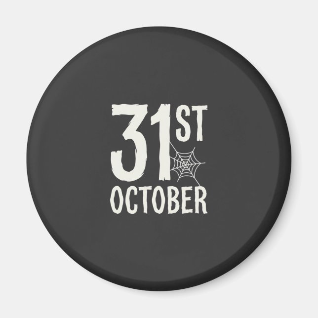 Aimant Conception de toile d'araignée Halloween du 31 oct (Devant)
