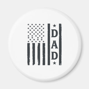 Aimant Conception de vecteur de drapeau américain de papa