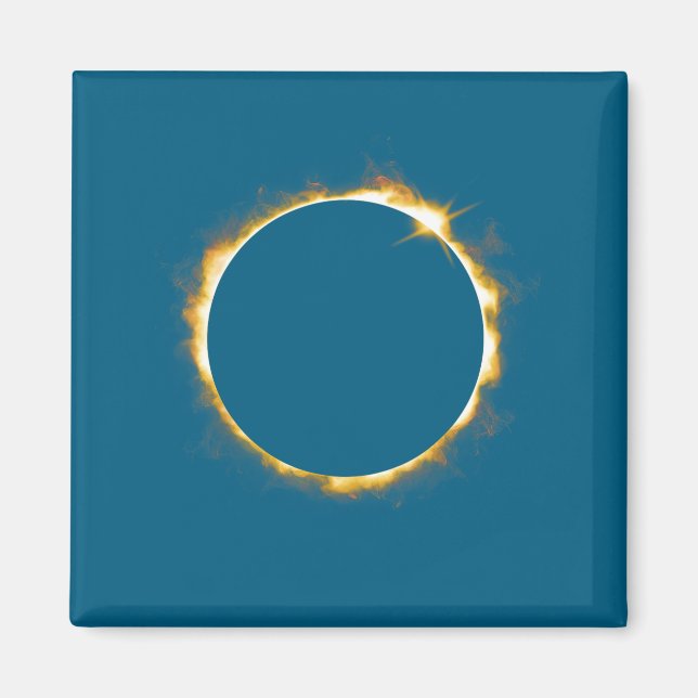 Aimant Conception d'éclipse solaire 21 août 2017 (Devant)