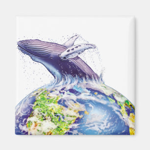 Aimant conception des baleines et de la terre