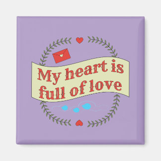 Aimant Conception des messages de coeur