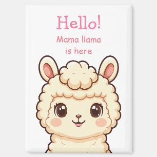 Aimant Conception d'illustration de lama mignon