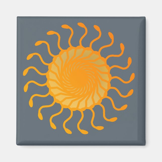 Aimant Conception d'ornement solaire (Devant)
