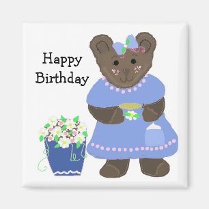 Aimant Conception d'ours en peluche pour un joyeux annive