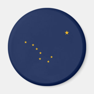 Aimant Conception du drapeau de l'État de l'Alaska
