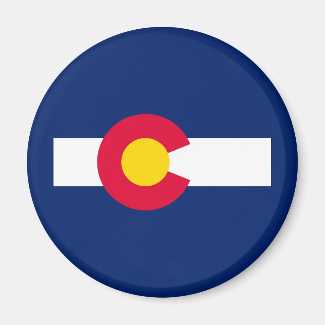 Aimant Conception du drapeau de l'État du Colorado (Devant)