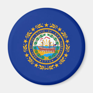 Aimant Conception du drapeau d'état du New Hampshire