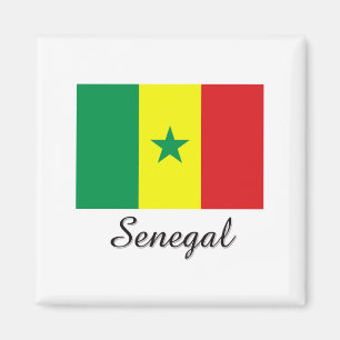 Aimant Conception du drapeau du Sénégal