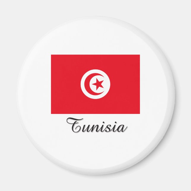 Aimant Conception du drapeau tunisien (Devant)