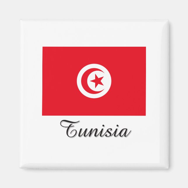 Aimant Conception du drapeau tunisien (Devant)