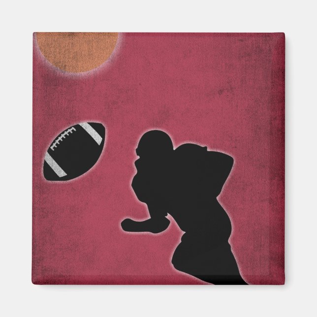 Aimant Conception du jeu de football américain vintage (Devant)