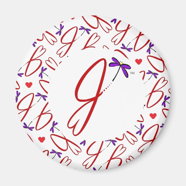 Aimant Conception du logo de Jean Hart (Devant)