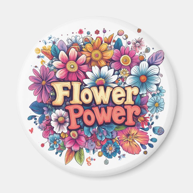 Aimant Conception dynamique de l'énergie des fleurs avec  (Devant)