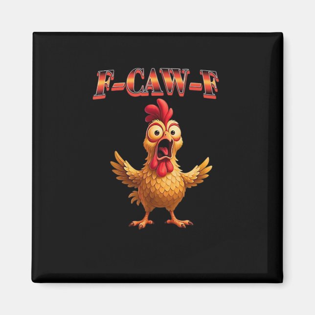 Aimant Conception esthétique classique de poulet drôle F  (Devant)