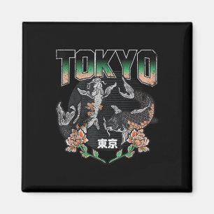 Aimant Conception esthétique de carpe koï de Tokyo en dét