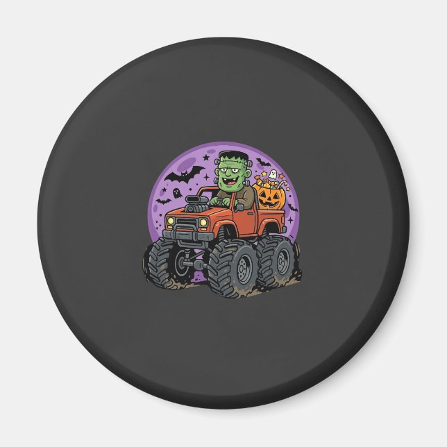 Aimant Conception graphique de camion monstre Frankenstei (Devant)