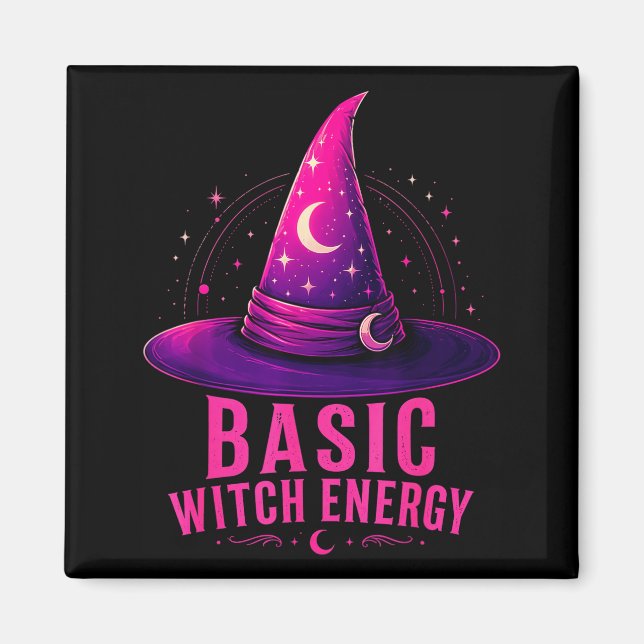 Aimant Conception graphique de Halloween drôle énergie de (Devant)
