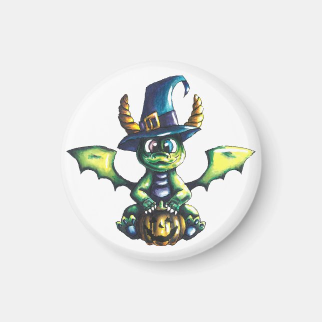 Aimant Conception magique du dragon d'Halloween (Devant)