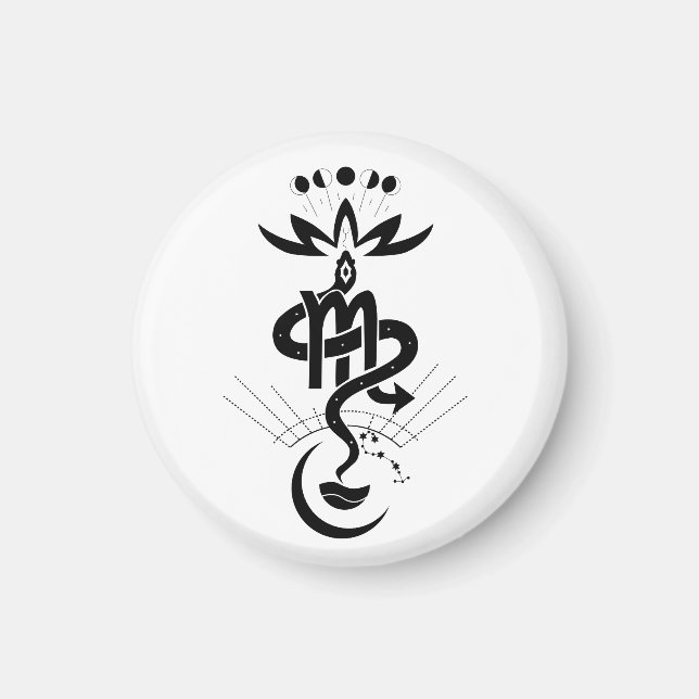 Aimant Conception originale pour 2025 Snake Print, Scorpi (Devant)