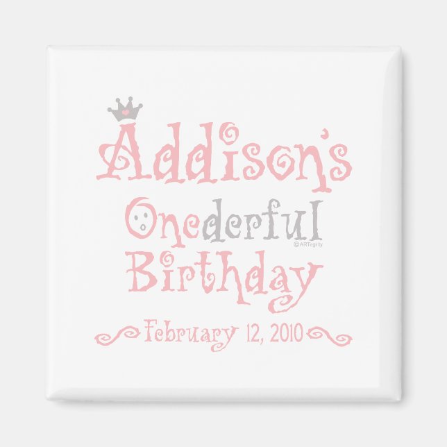 Aimant Conception personnalisée - Addison (Devant)