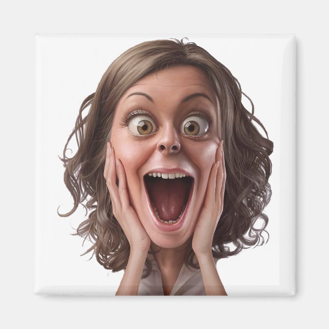 Aimant Conception surprenante de la réaction faciale (Devant)