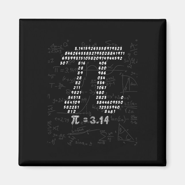 Aimant Conception Symbole Pi Funny Pour Mars 14th Pi Day  (Devant)