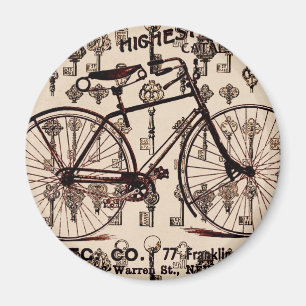 Aimant Conception Vintage de Bicycle Steampunk
