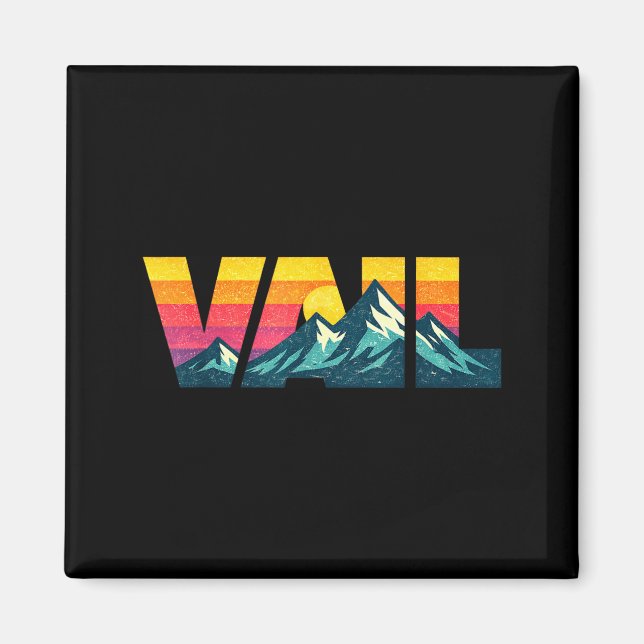 Aimant conceptions de Vail _ vail denver _ vêtements vail (Devant)