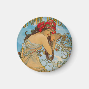 Aimant Concessionnaires de transport par Alphonse Mucha (