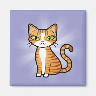 Aimant Concevez votre propre chat de bande dessinée