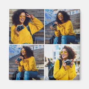 Aimant Concevez votre propre collection de 4 photos